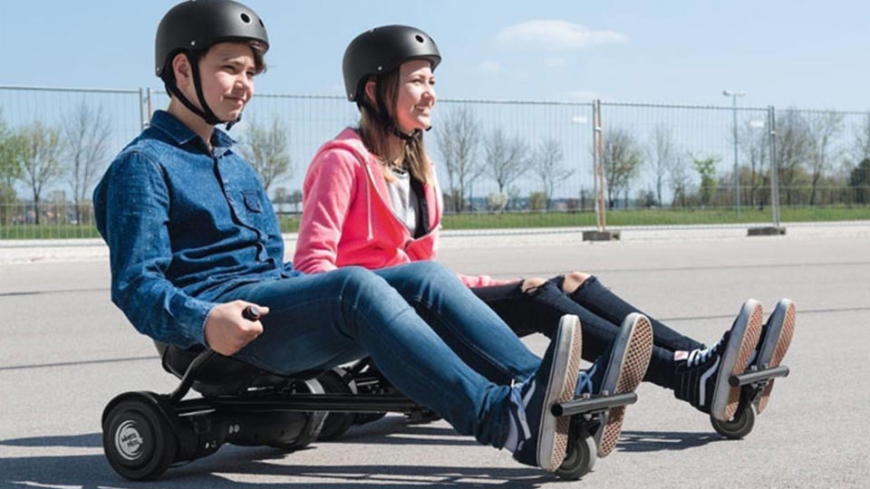 Fast Hoverkart Fits 6,8,10 inch Hoverboards Pink Blue Black Karts Available 