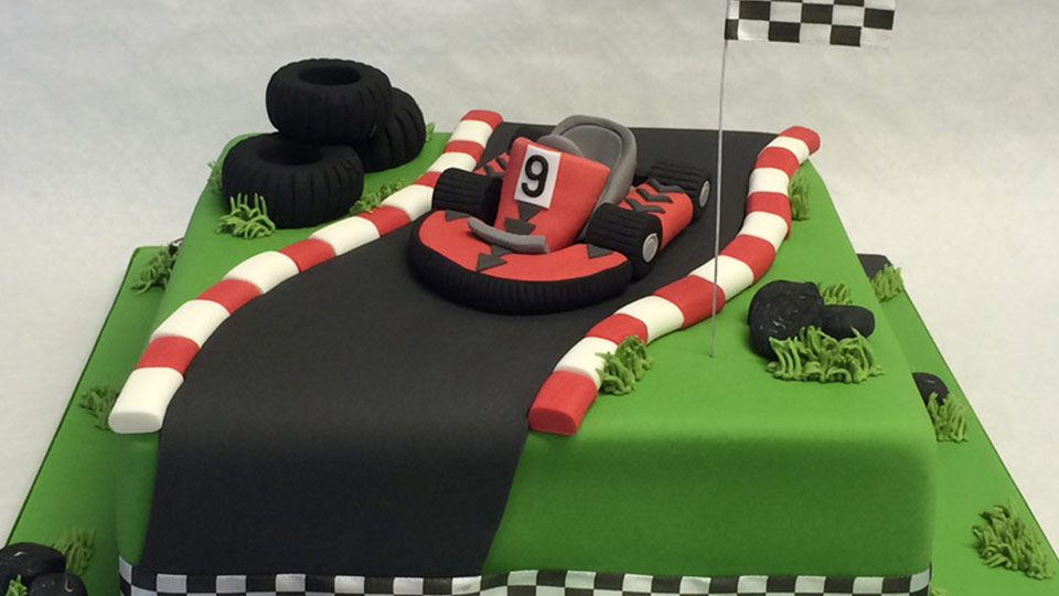go-kart birthday cake ideas