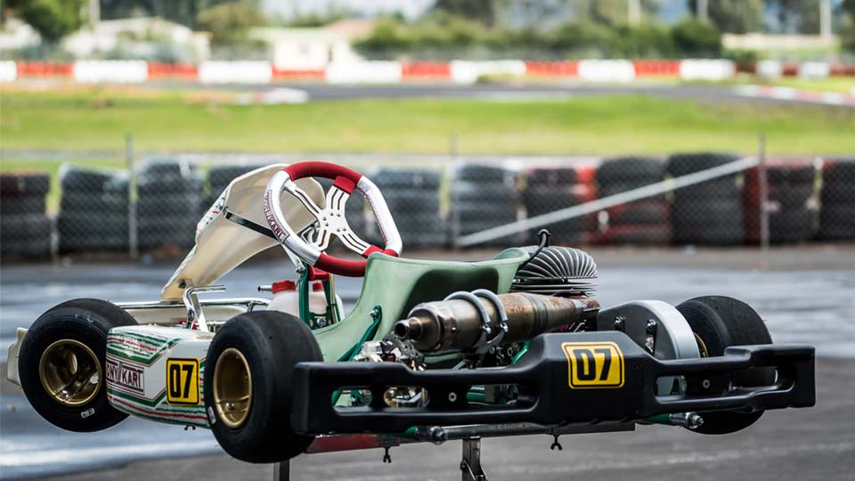 Go Kart un par de M8 X 275 aleación pista barras & Rod Ends-tkm Rotax 