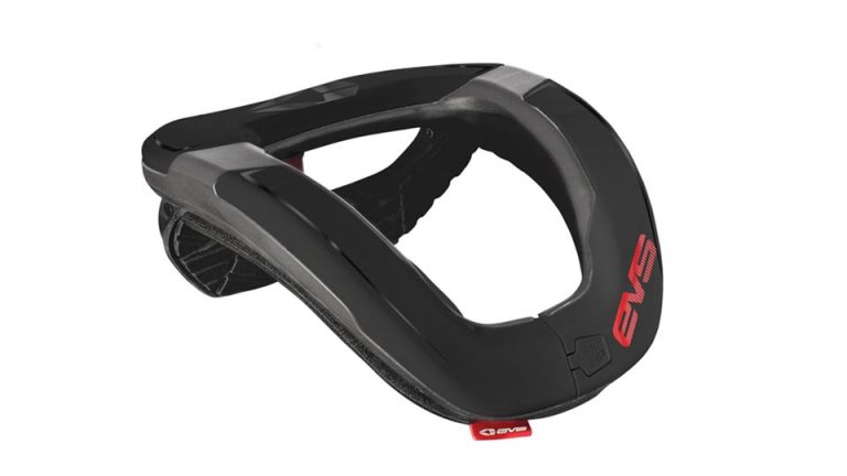 EVS Race Collar R4K Black - Protection Cervicale Légère Semi-Flexible Moto Cross Enduro