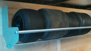 go-kart tire racks