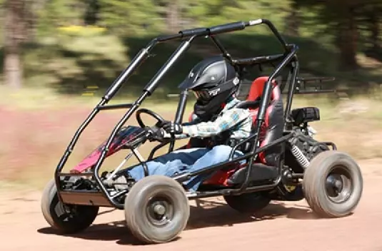 off-road go-kart with roll cage